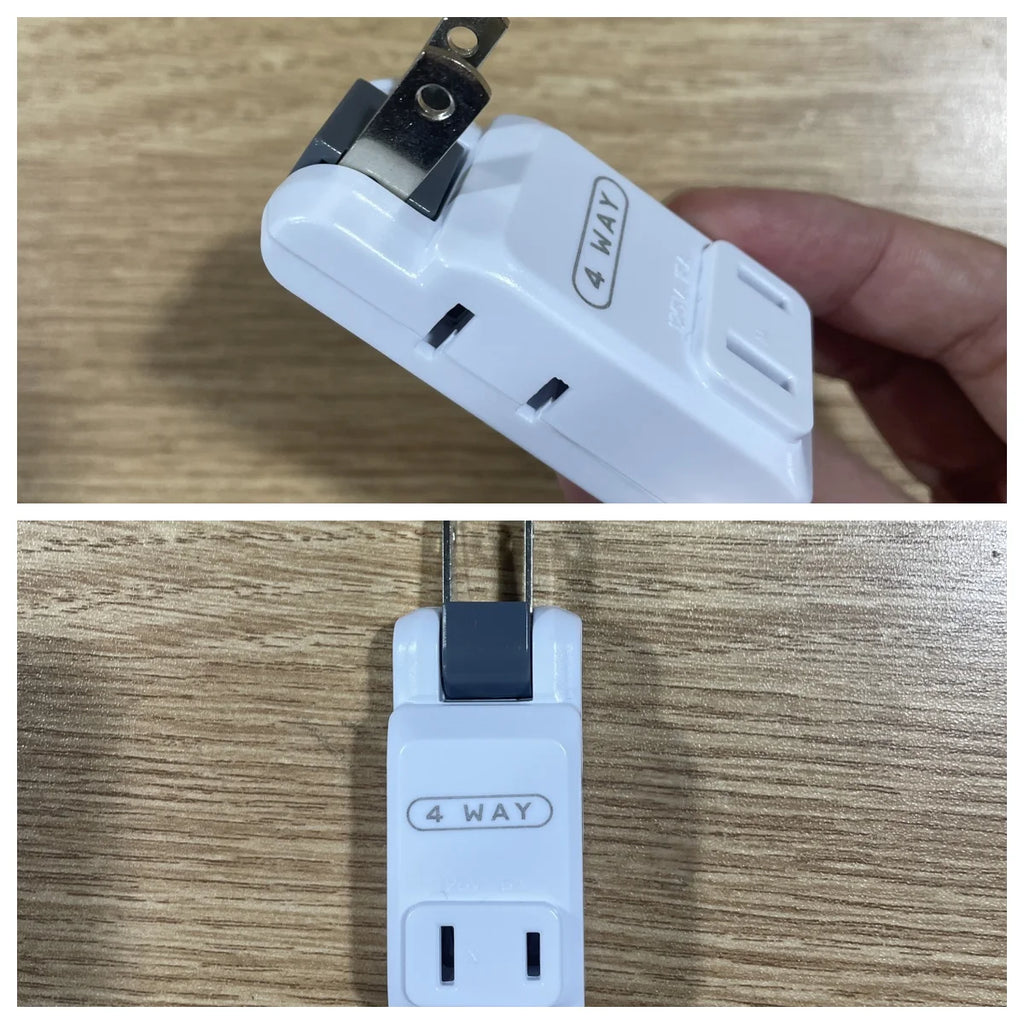 1pc New Electrical Outlet Extender Seat Extender - Power Socket Extender In Three Specification Rotatable Folding Portable Tonfa