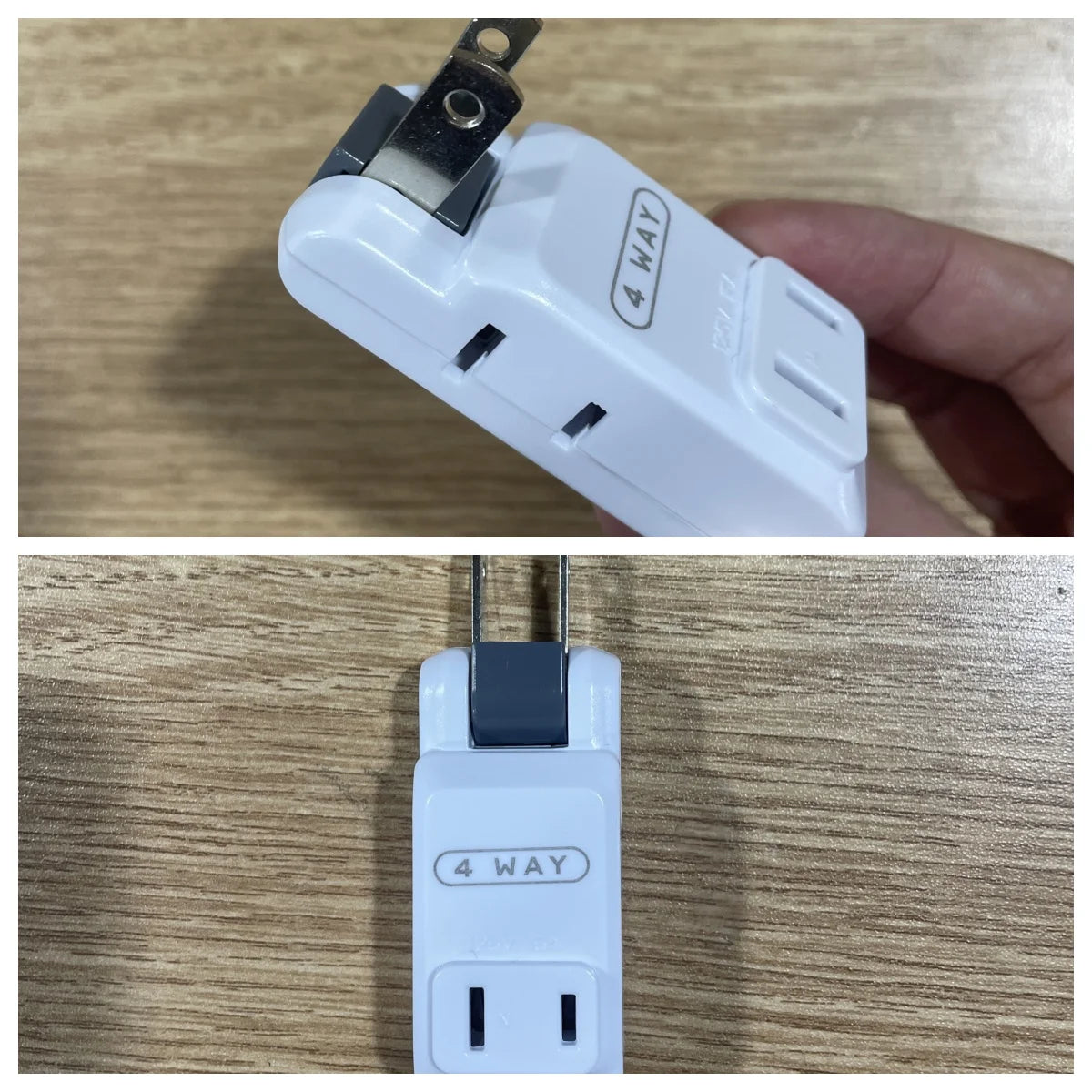 1pc New Electrical Outlet Extender Seat Extender - Power Socket Extender In Three Specification Rotatable Folding Portable Tonfa