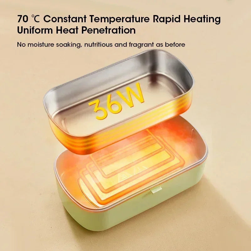 900ML Electric Lunch Box Portable Food Warmer With Heat Preservation For Office Worker Student Camping Heated Meal Box