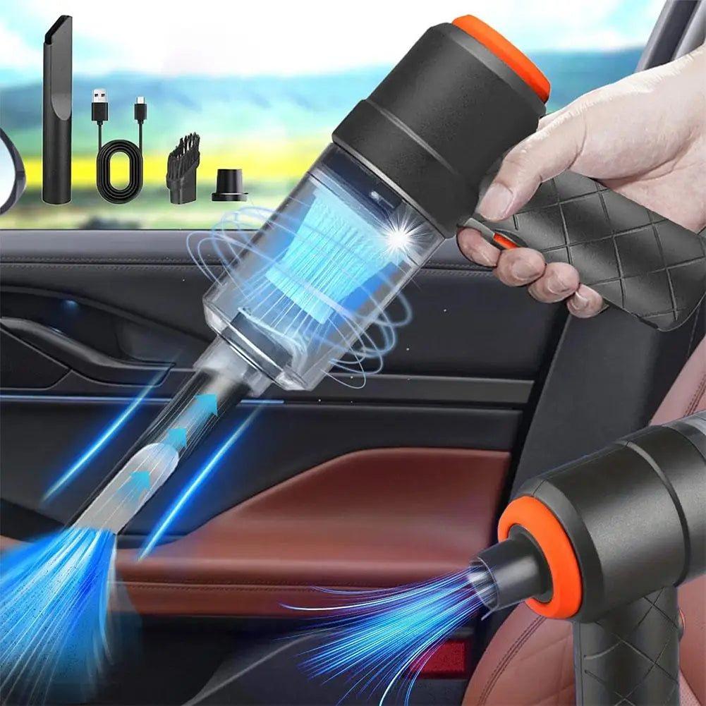 Mini Car Wireless Vacuum Cleaner Portable Strong Suction Household Cleaning Equipment Handheld Dust Collector Car Dust Blower