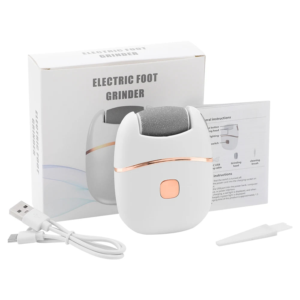 Electric Foot Grinder Automatic Pedicure Tool Remove Dead Skin Calluses Thick Leather Polishing Gentle Exfoliation 2 Gears