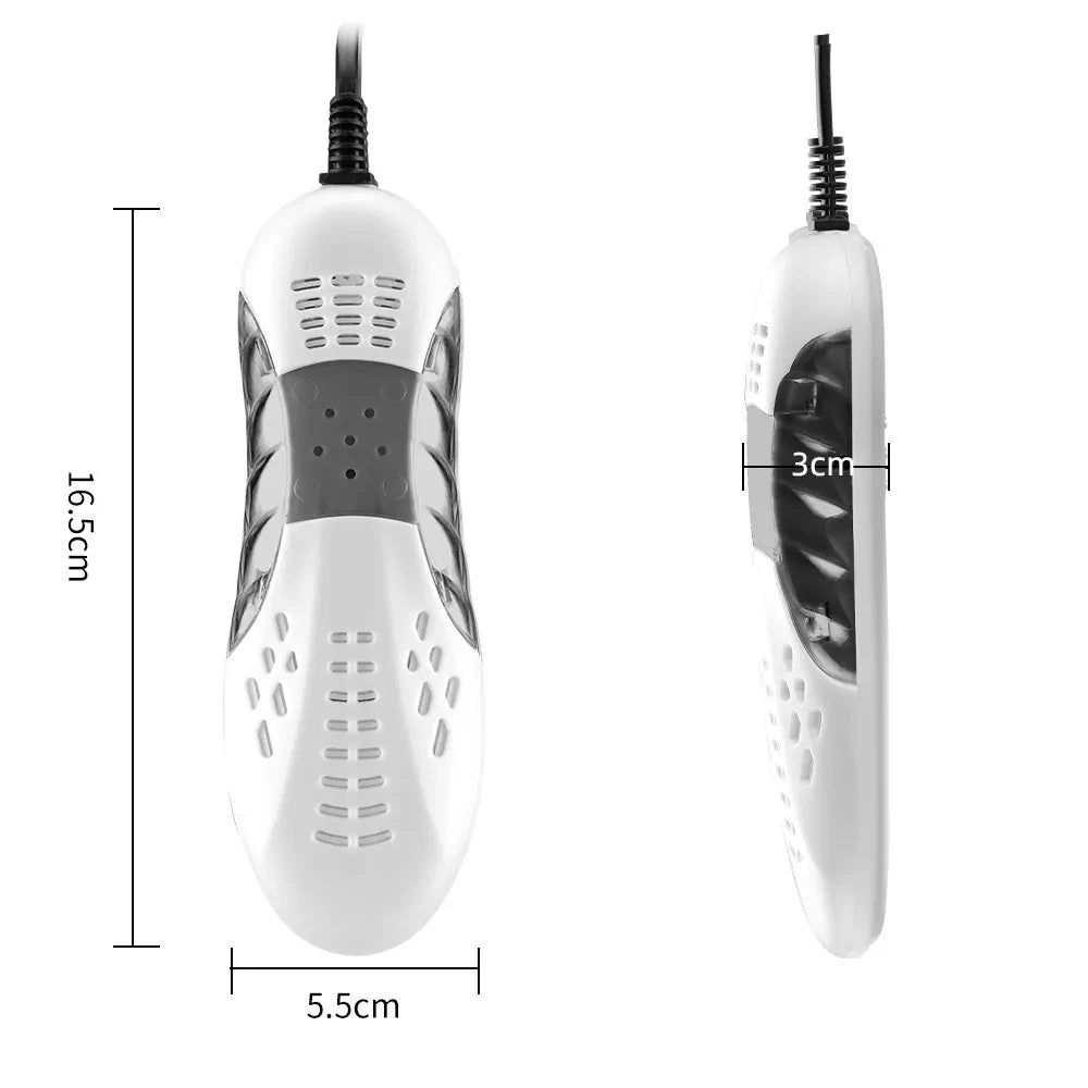 Electric Shoes Dryer Deodorizer with Heat Dehumidifier Device Foot Warmer Heater Eliminate Odor UV Shoe Drying Household