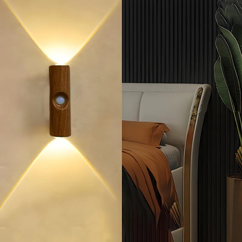 LED Motion Sensor Lights with 3 Color Modes USB Rechargeable Smart Sensor Wall Lights for Stairs Closets Doorways Night Lights