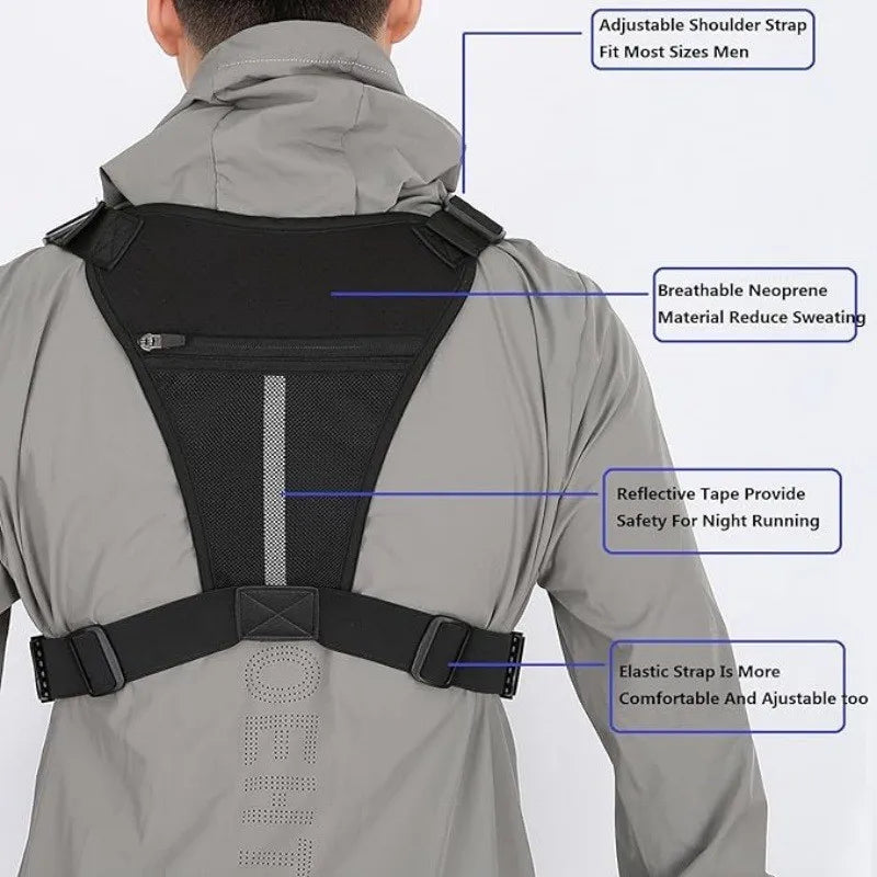 Outdoor Tactical Vest Multi-Functional Sports Vest Backpack Men's Tactical Chest Bag for Hunting Camping Traveling