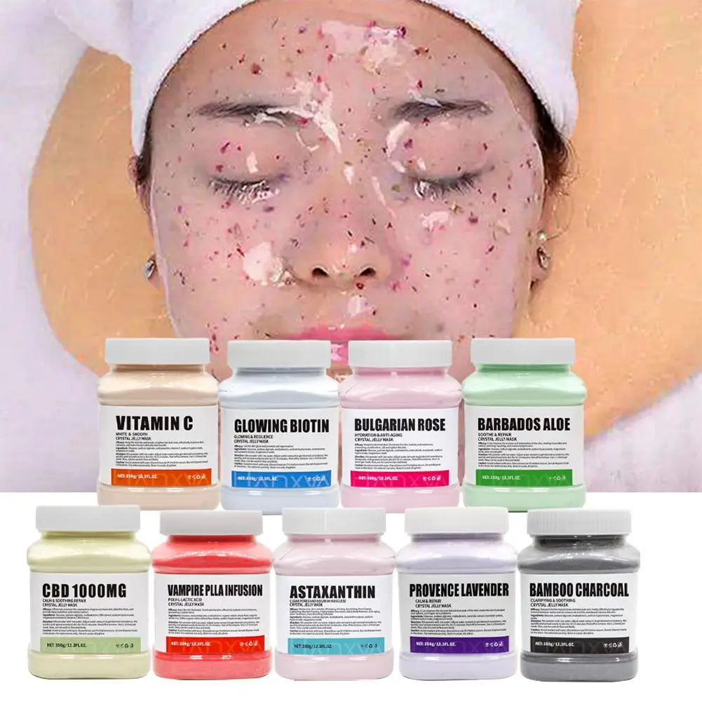 Gold Crystal Jelly Mask Powder Hydrating Brightening Moisturizing Facial Treatment Glowing Skin Care Product