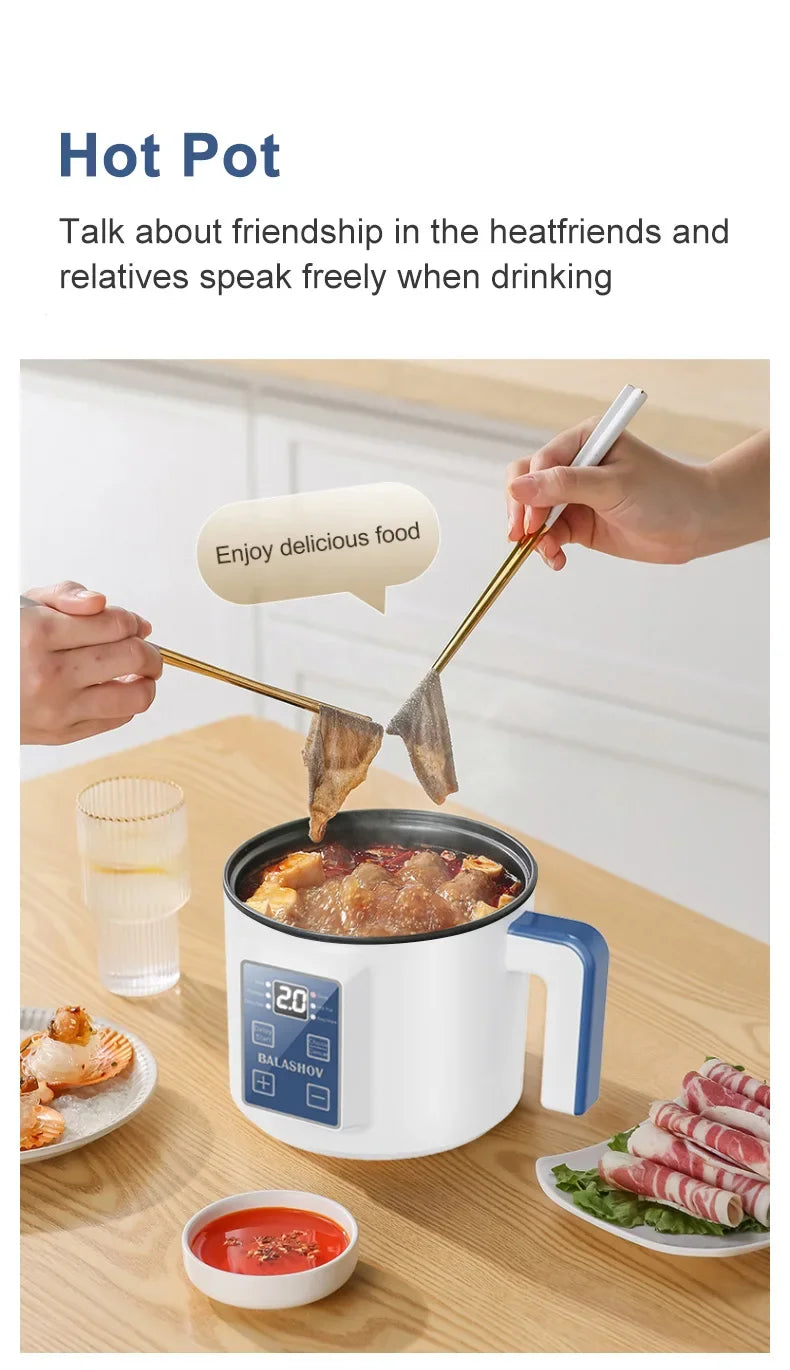 Mini Electric Rice Cooker Double Layer Multi Cooker Non-Stick Smart MultiCooker Electric Cooker Steamed Rice Pot for Home