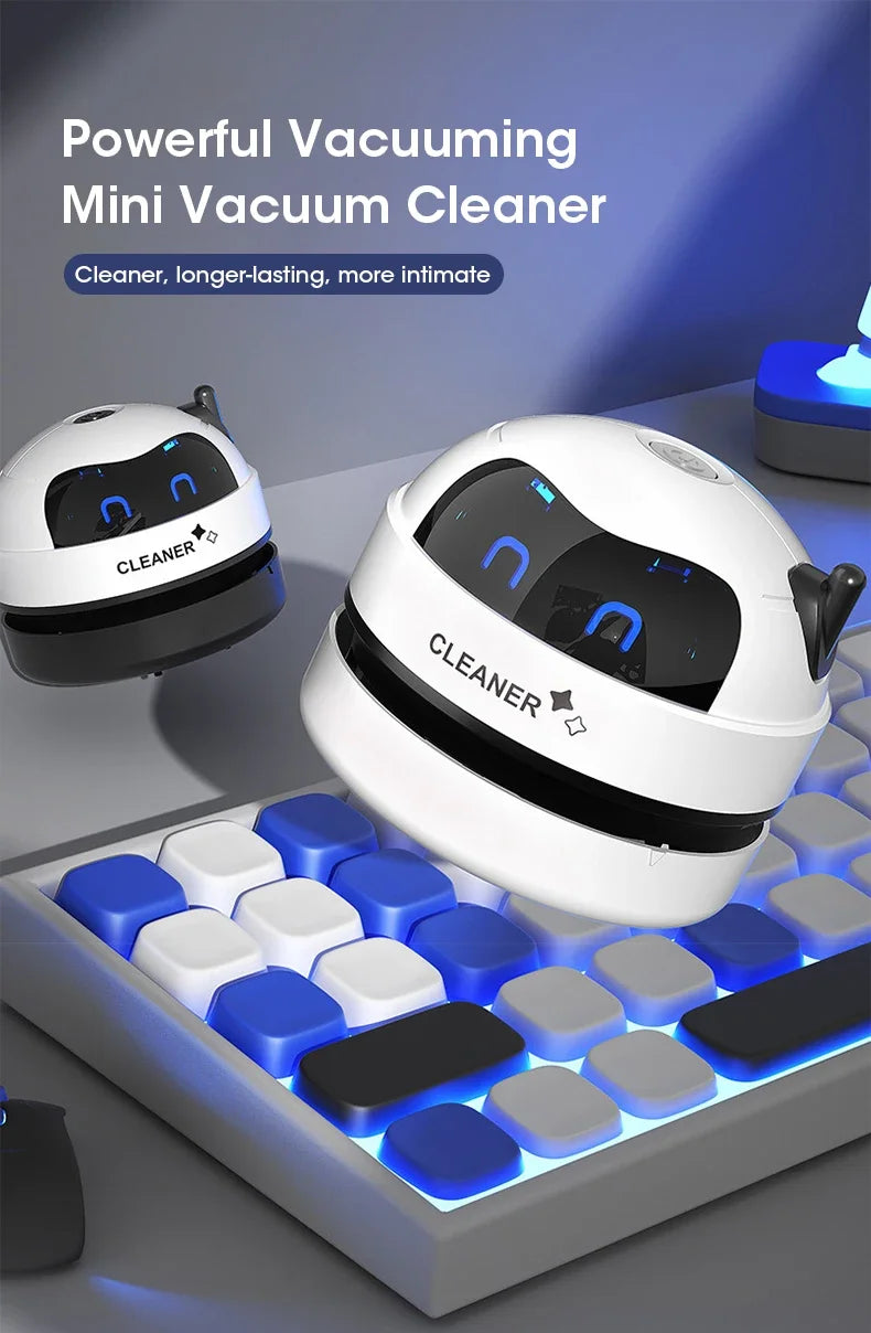 Mini Vacuum Cleaner Portable Desk Table Dust Vacuum USB Handheld Table Sweeper Hair Pencil Crumbs Cleaning Tool Vacuum Cleaner