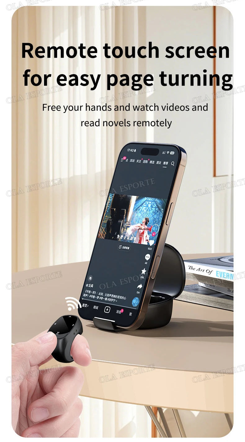 New Smart Ring Multi-Functional Rings Remote Control 5.3 BT Page Scrolling Video Flipping Auto-Like, Take Photos For Smartphones