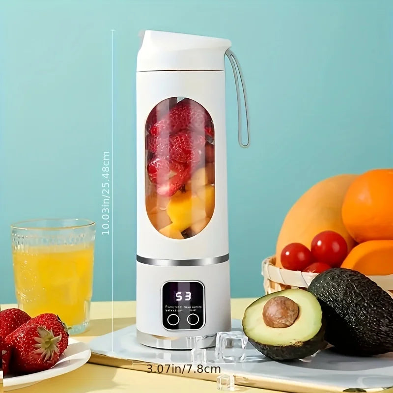 Portable USB-Rechargeable  Blender & Juicer，500ML Portable juicer Shakes and Smoothies Blender，Small Blenders，Mixing，Compact