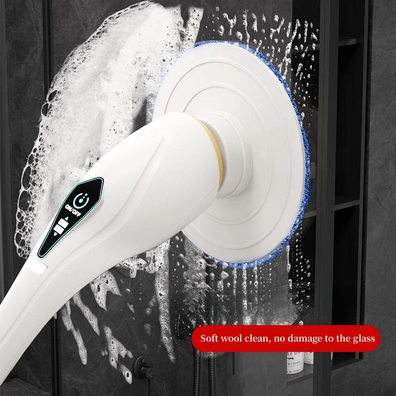 New  8-in-1 Electric Cleaning Brush Wireless Telescopic Handheld Household Kitchen Floor Bathroom 8 Heads Clean Scrubber Clean