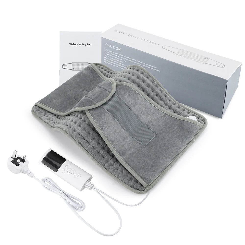 Electric Heating Waist Belt Portable Thermal Pad Office Home Adjustable Temperature Lumbar Belt Warming Abdomen Back Hand Warmer
