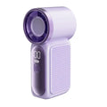 Portable Mini Handheld Fan 3000mAh High Speed Turbo LED Display 100 Adjustable Settings USB Rechargeable Desk Fan Travel