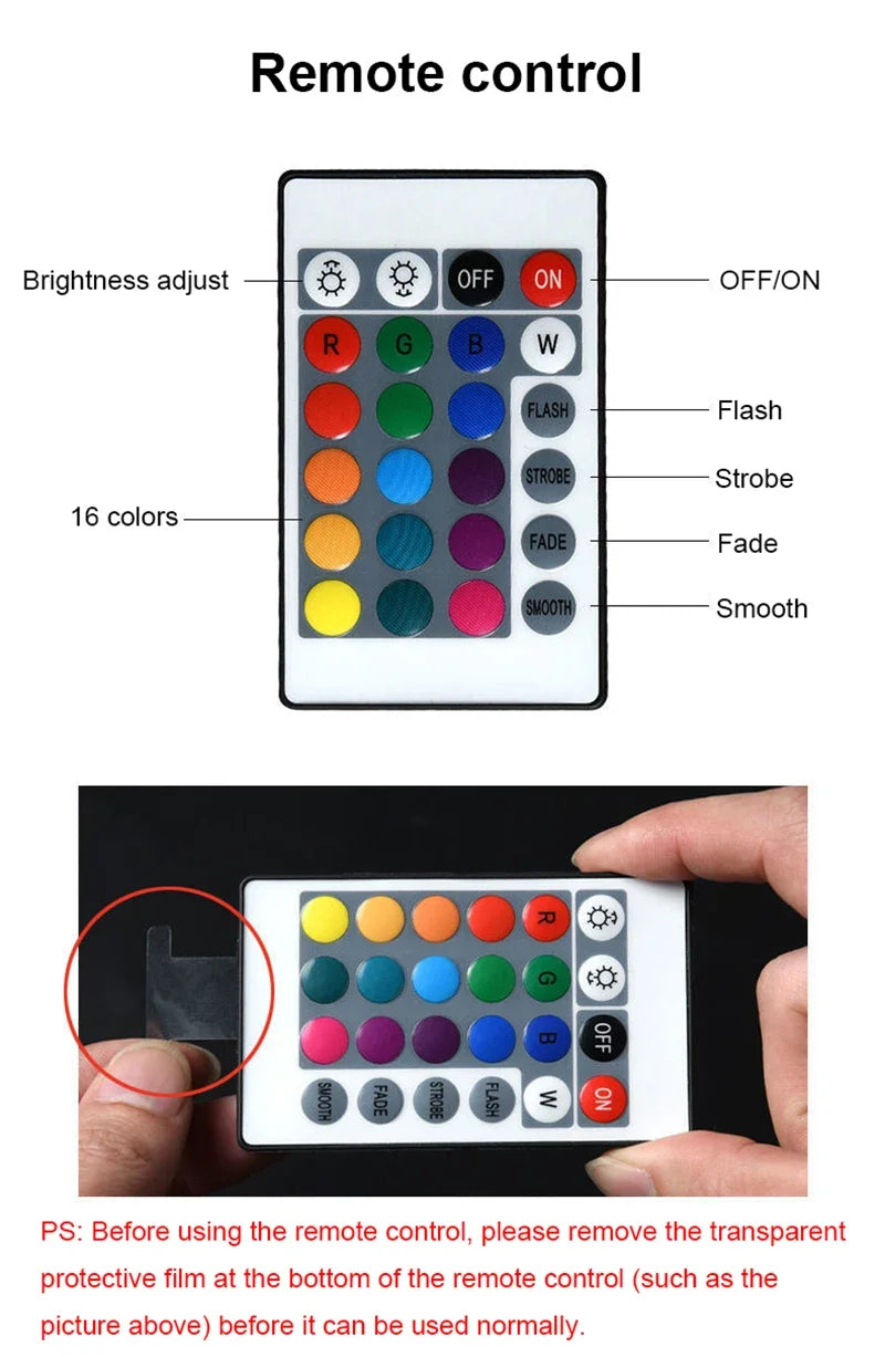 Creative 3D Bat Wall Lamp RGB Bedside Decorative LED Mirror Light with Remote Control for Bedroom Living Room Porch Passage