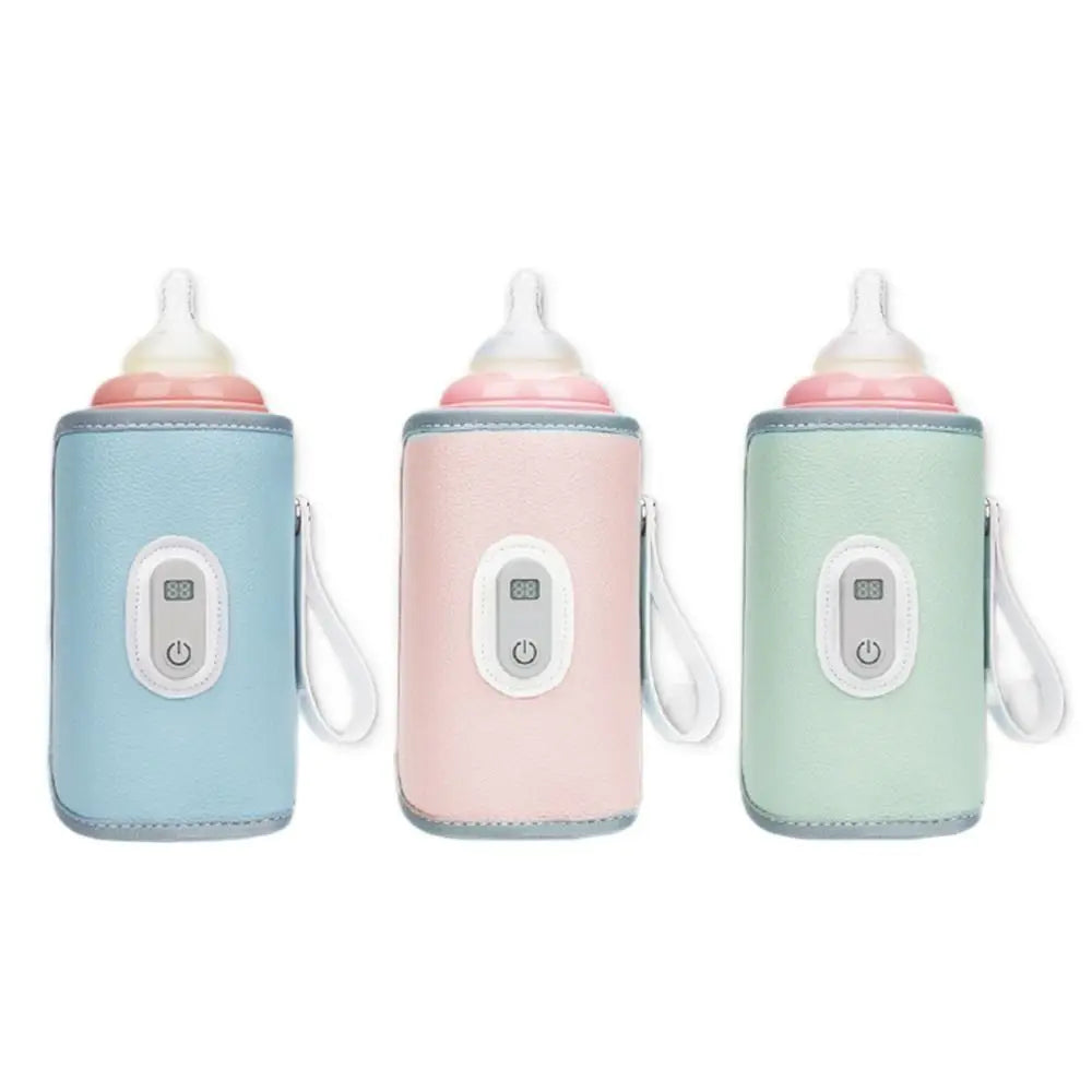 Digital Baby Bottle Warmer Type-C 5 Levels Milk Bottle Insulation Cover Heating LED Display Bottle Thermal Heater Infants