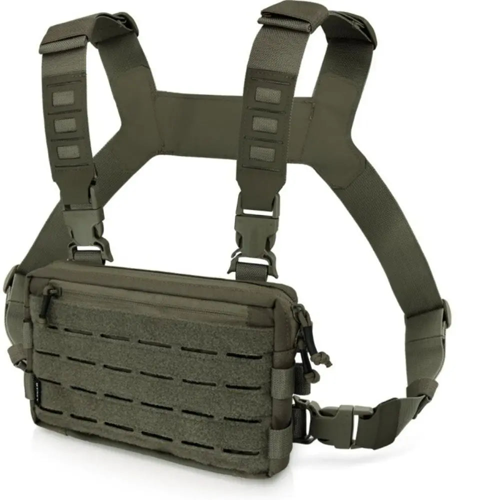 New 1000D Nylon Men Chest Bag Reflective Strips EDC Hip-hop Streetwear Backpack Multiple Pockets Nylon Chest Rig Bag Hiking