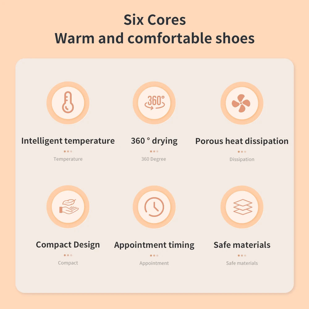 Electric Shoe Dryer Boot Warmer Smart Timing Fast Heating Drying Machine Winter Heater For Shoes Eliminate Odor Deodorizer