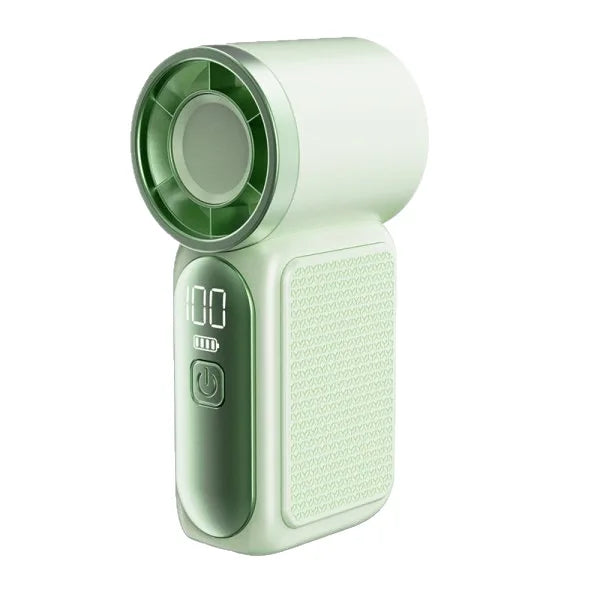 Portable Mini Handheld Fan 3000mAh High Speed Turbo LED Display 100 Adjustable Settings USB Rechargeable Desk Fan Travel