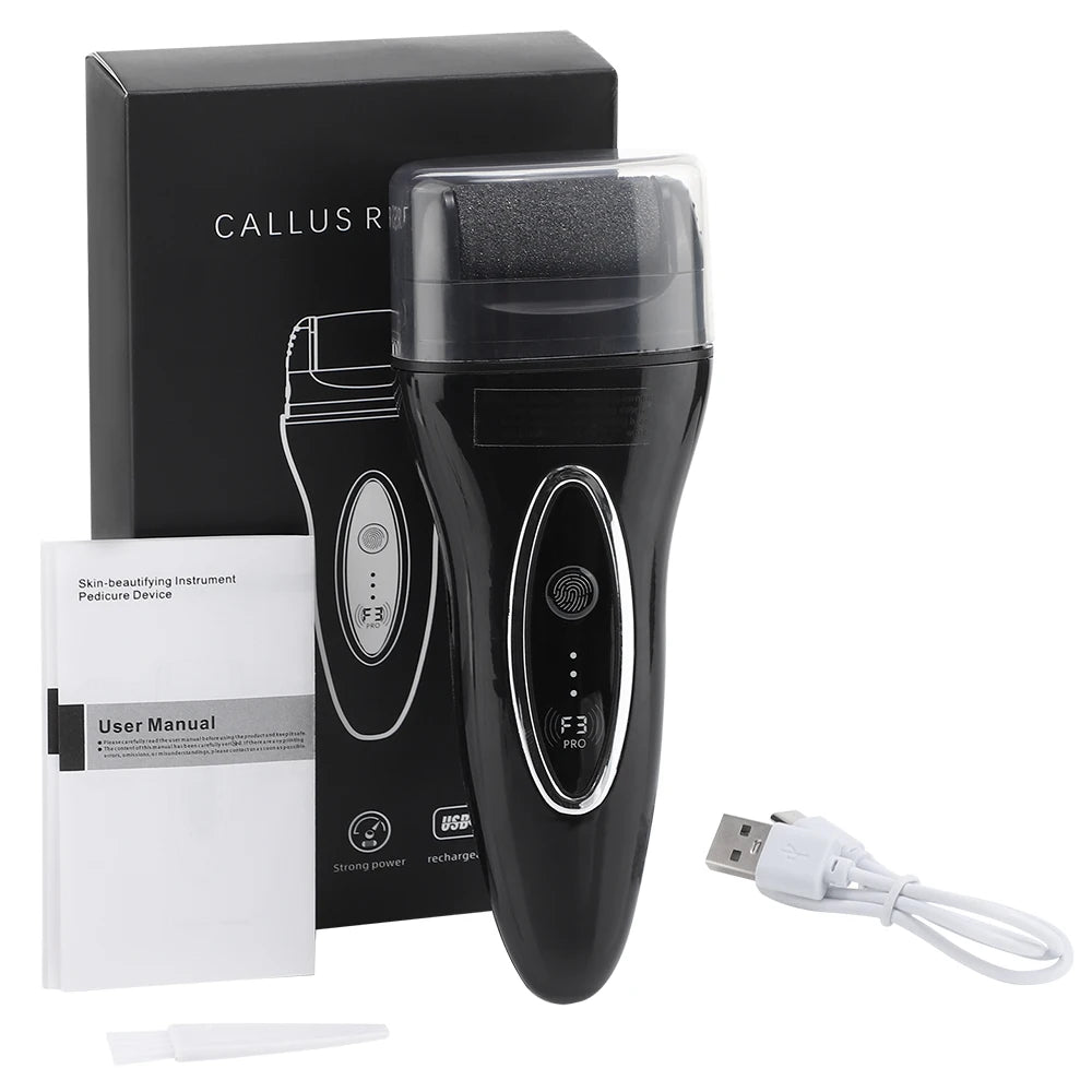 Electric Foot Grinder Automatic Pedicure Tool Remove Dead Skin Calluses Thick Leather Polishing Gentle Exfoliation 2 Gears