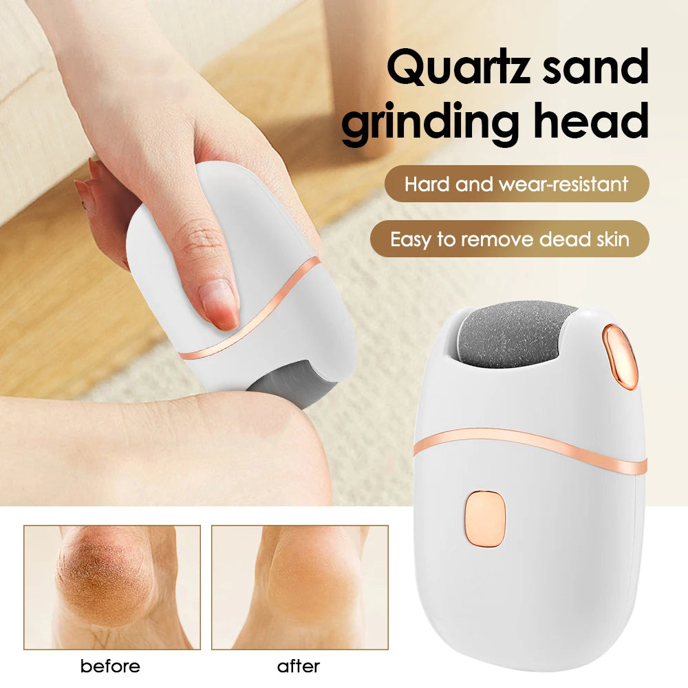 Electric Foot Grinder Automatic Pedicure Tool Remove Dead Skin Calluses Thick Leather Polishing Gentle Exfoliation 2 Gears