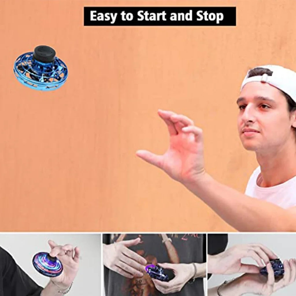 NEW Flying LED Fidget Spinner Fidget Spinning Spinner, Spinning Ball, Light-emitting Floating Aircraft Stress-relieving Wonder