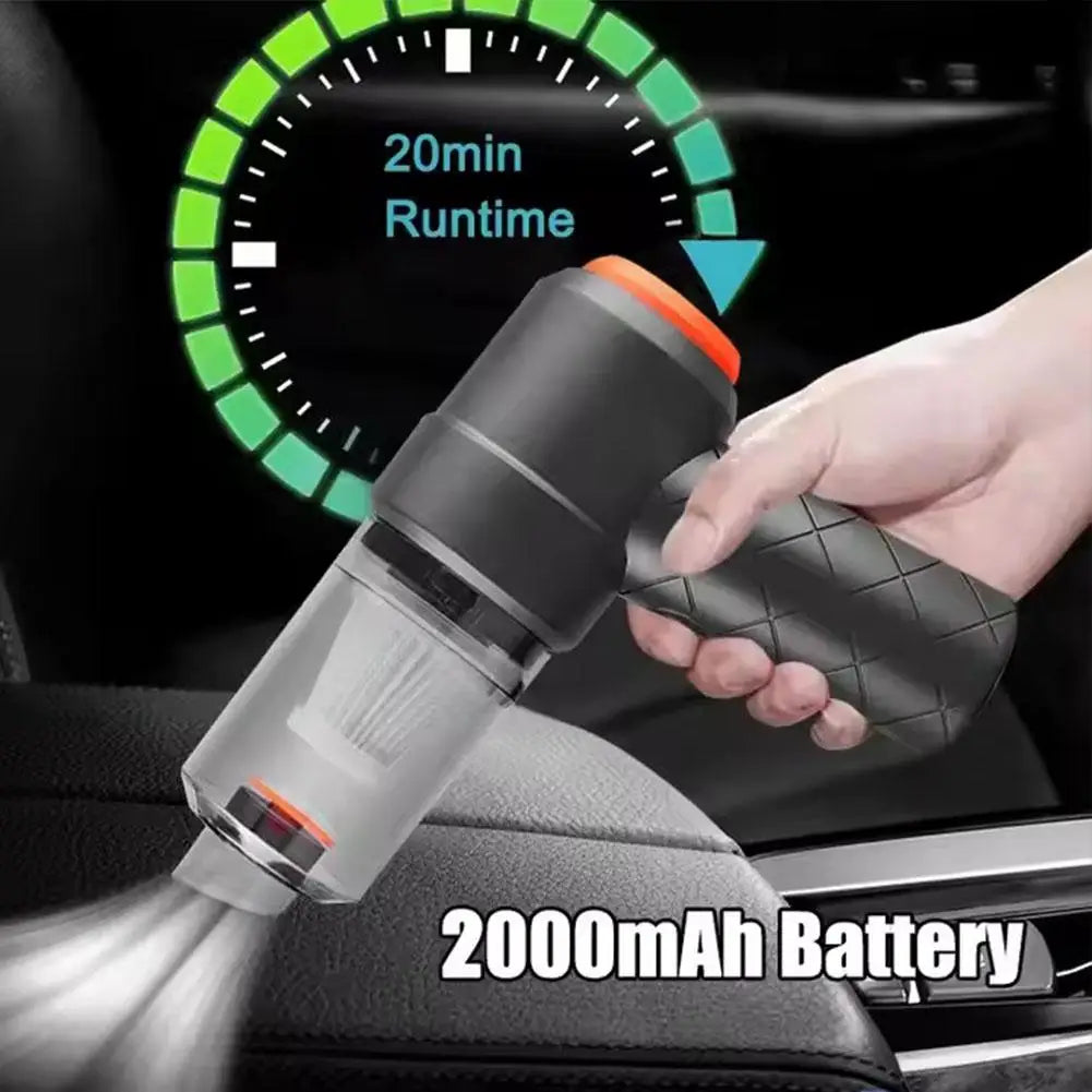 Mini Car Wireless Vacuum Cleaner Portable Strong Suction Household Cleaning Equipment Handheld Dust Collector Car Dust Blower