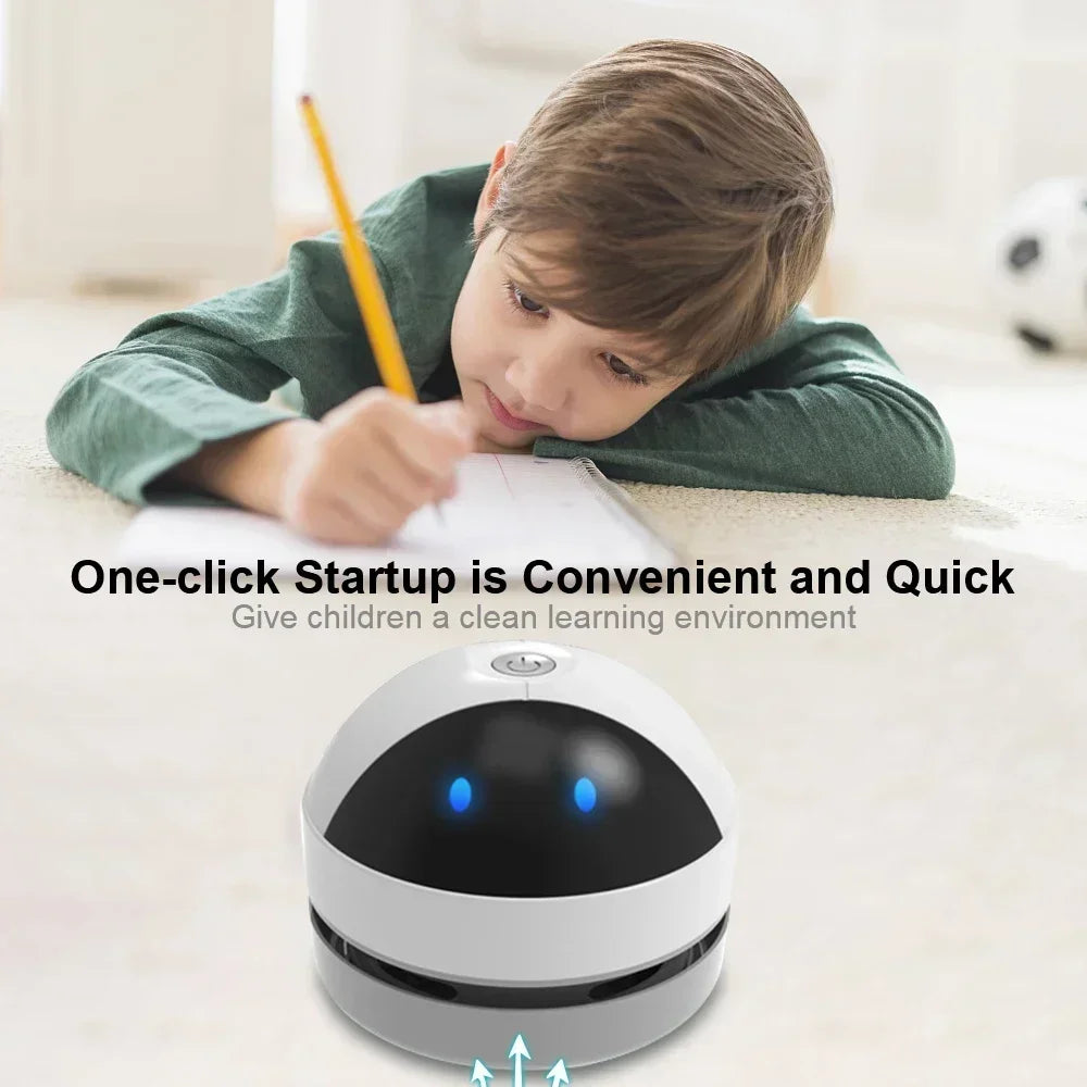 Mini Vacuum Cleaner Portable Desk Table Dust Vacuum USB Handheld Table Sweeper Hair Pencil Crumbs Cleaning Tool Vacuum Cleaner