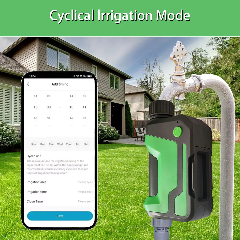 Wifi Smart Sprinkler Timer Garden Hose Watering System, Outdoor Water Timer Programmable,With Tuya App Remote Control Alexa 2025